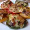 Appetizing Stuffed Peppers with Pieces of Meat