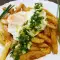 Fries with Eggs and Spring Onions