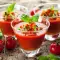 Gazpacho with Avocado Salsa