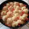 Coliflor con tomates al horno