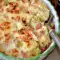 Baked Cauliflower with Béchamel and Ham