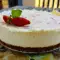 Tarta keto con fresas y mascarpone