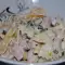 Farfalle Salad with Mayonnaise, Ham and Gherkins