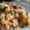 Macaroni met gehakt, tomaten en room