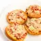 Small Pizzas with Feta Cheese and Bacon