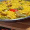 Paella with Chicken and Rabbit Meat