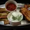 Fried Eggplants and Zucchini with Tomato Sauce