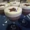 Italiaanse panna cotta met drie soorten chocolade