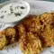 Cornflakes Breaded Zucchini with Yogurt Sauce