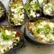 Roasted Eggplants with Goat Cheese, Honey and Garlic