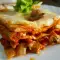 Vegan Lasagna with Tomatoes and Mushrooms