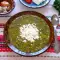 Spring Nettle Porridge with Eggs and Feta Cheese