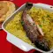 Oven-Baked Trout with Rice and Leeks