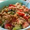 Quinoa Salad with Chickpeas and Broccoli