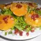 Green Salad with Pomegranate and Orange