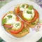 Sandwiches with Tomatoes, Peppers and Basil Pesto