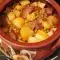 Pork with Peas and Potato Stew