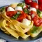 Tagliatelle with Cherry Tomatoes and Mozzarella