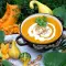 Cream of Pumpkin Soup with a Mix of Veggies