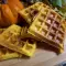 Pumpkin Waffles in Waffle Iron