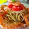 Whole Wheat Pasta with Tomatoes and Shrimp