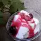 Frozen Yogurt with Cherry Sauce