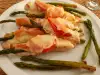 Asparagus in Chicken Steak