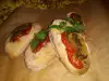 Baguettes with Tomatoes and Pesto