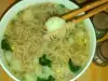 Supă japoneză Ramen cu conopidă și spanac