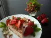 Tarta de galletas con fresas y chocolate