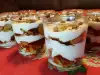 Biscuit Cake with Jam in Cups