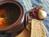 Beans with Ragout in a Pot