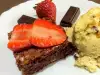 Brownie de fresa