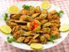 Breaded Mussels with Flour and Breadcrumbs