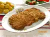 Panierte Hackfleisch Schnitzel mit Cornflakes