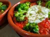 Broccoli with Tomato Sauce and Mozzarella