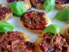 Bruschettas with Tomato Pesto