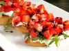 Ricotta and Strawberry Bruschettas