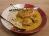 Chicken Drumsticks in Curry Sauce with Ginger Rice