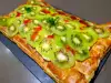 Cream and Kiwi Puff Pastry Pie