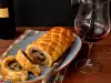 Woven Puff Pastry Roll with Minced Meat