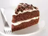 Chocolate Cake with White Cream