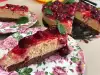 Cheesecake con mermelada de cerezas