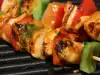 Skewers in a Grill Pan