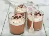 Mousse de chocolate con nata