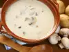 Potato Cream Soup with Mushrooms