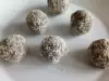 Truffels van rode bonen en kersen