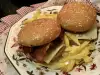 Homemade Beef Burgers with Bacon and Gouda