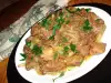 Тушеная куриная печень