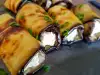 Rollitos de berenjena con queso